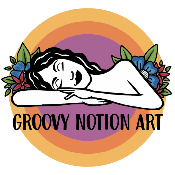 Groovy Notion Art Logo